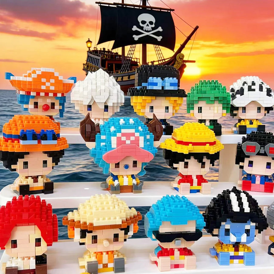 One Piece Micro Building Blocks – 3D Anime Assembly Bricks