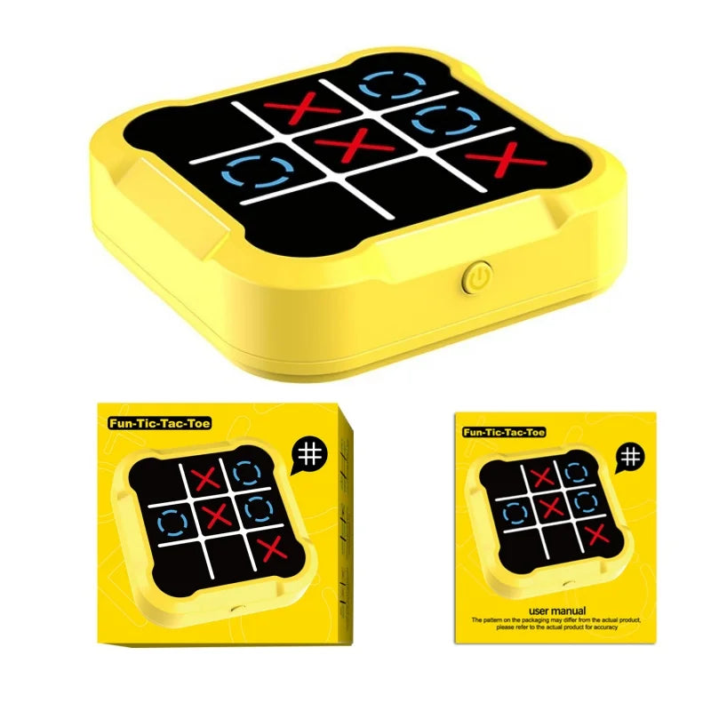 Multifunctional Tic Tac Toe Electronic Board Game Kids Educational Strategy Toyamily Interactive Brain Game for Parent Child Fun