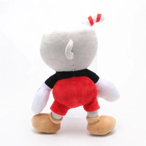 Cuphead & Mugman Plush Toys – 2-Piece 25cm Stuffed Doll Set