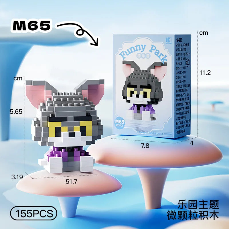 Disney Princess Series Building Blocks Snow White Belle Animal Model Small Particles Assembled DIY Puzzle Kids Birthday Gifts