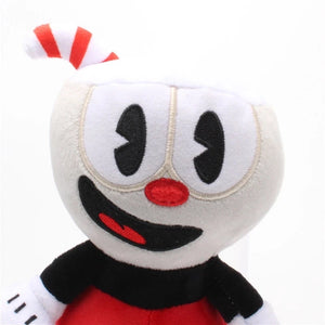 Cuphead & Mugman Plush Toys – 2-Piece 25cm Stuffed Doll Set