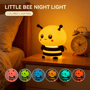 Adorable bee night light presented as a charming gift idea