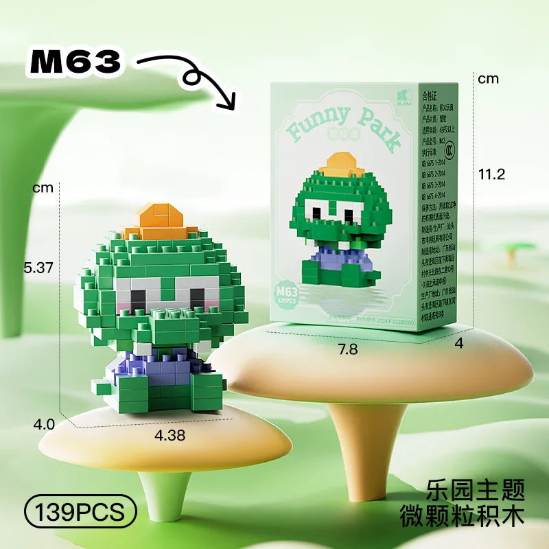 Disney Princess Series Building Blocks Snow White Belle Animal Model Small Particles Assembled DIY Puzzle Kids Birthday Gifts