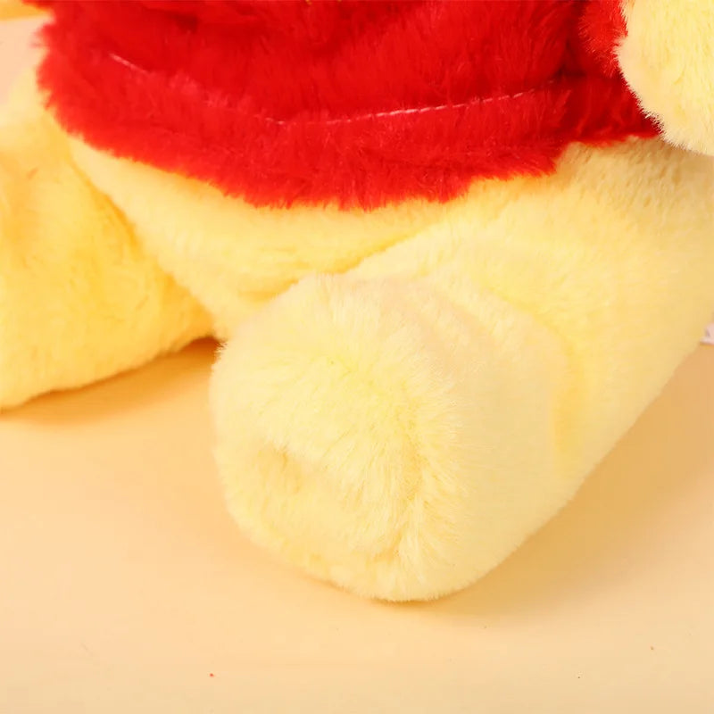 Breathing Winnie the Pooh plush used as a calming sleep companion at night