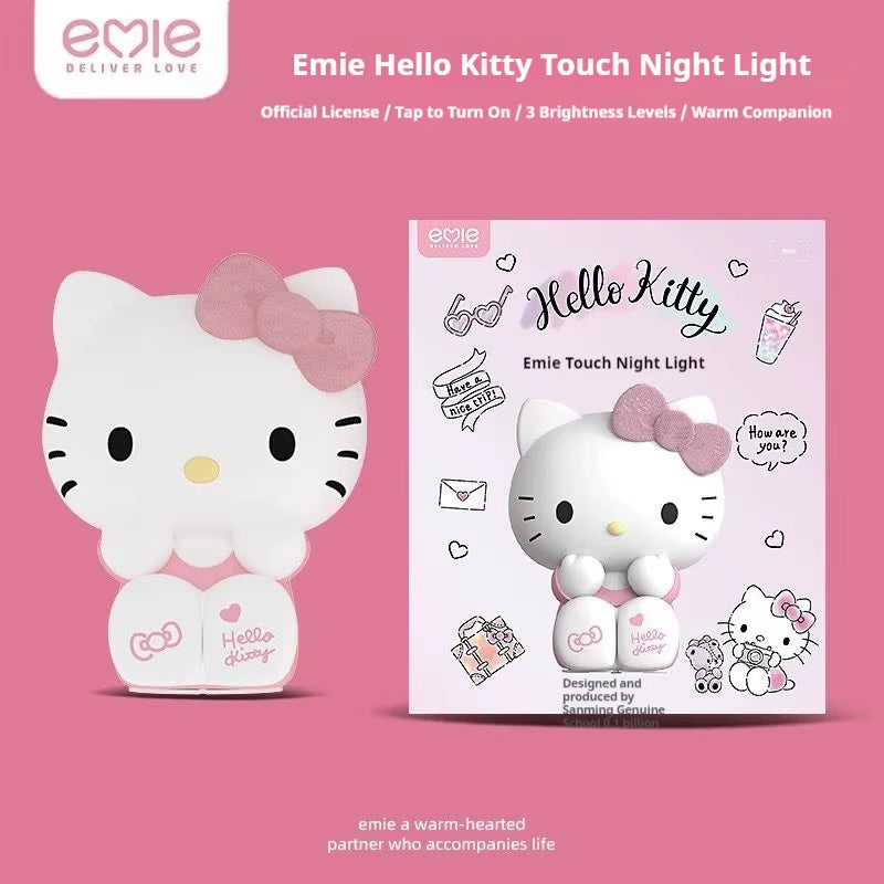 Kawaii  Hellokitty Atmosphere Lamp Girls Bedroom Bedlight Anime Hellokitty Desktop Decor Pat Lamp Ornaments Christmas Gift