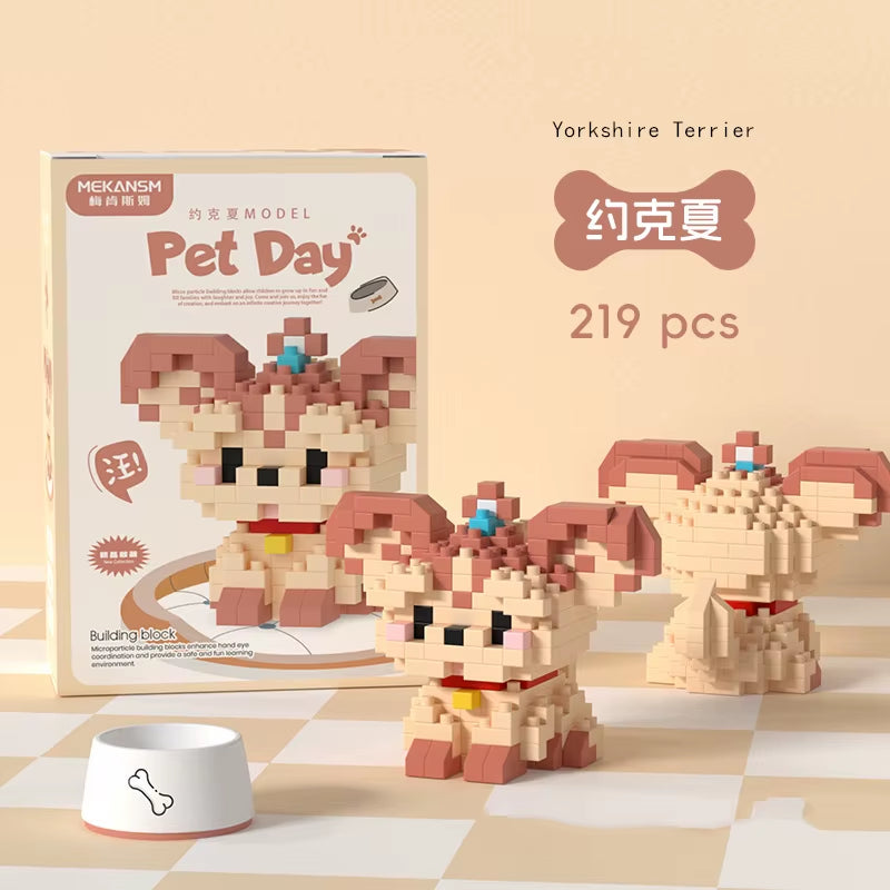 Corgi micro particle building block figure