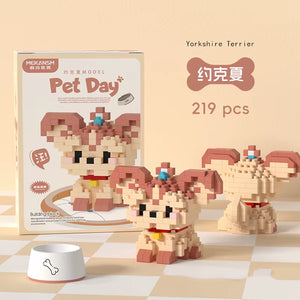 Corgi micro particle building block figure