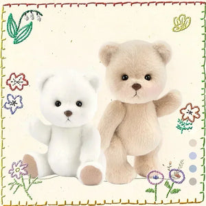 Soft teddy bear plush held in hand showing huggable 30cm size