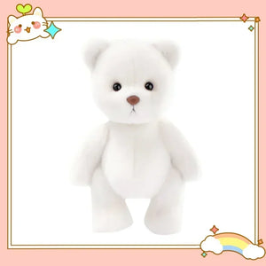 Dress-up teddy bear plush presented as a sweet birthday or holiday gift