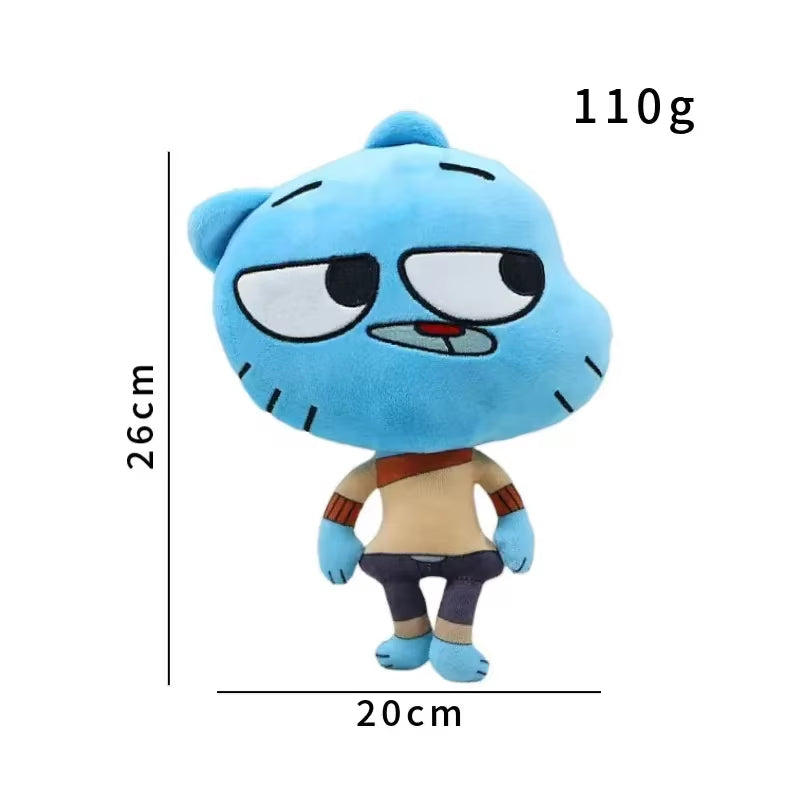 Amazing Worlds of Gumball Plush Toys the Amazing Worlds of Gumball Plushie Doll Amazing Worlds of Gumball Darwin Anais Richard