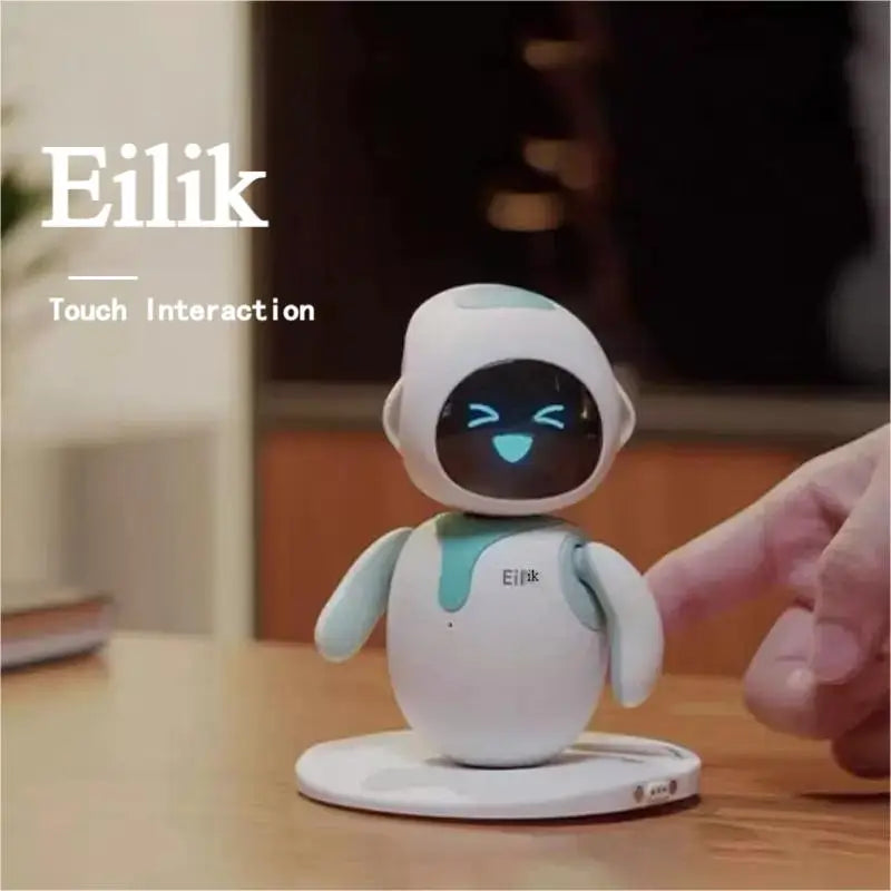 Eilik smart robot pet interacting with a child during playtime