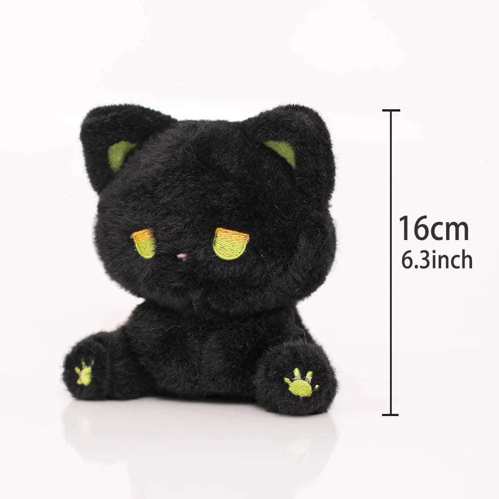 Emo cat plush with an awkward but adorable personality vibe
