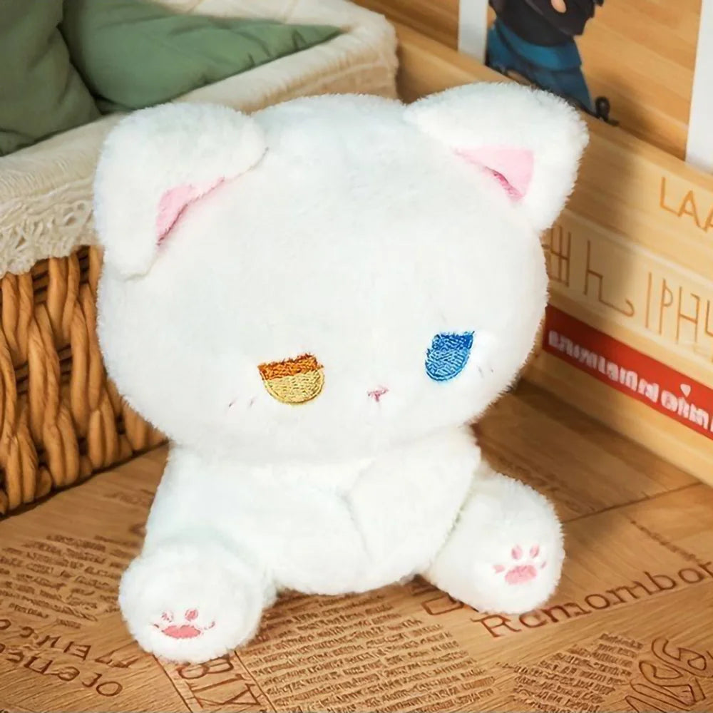 Emo cat plush with a moody aesthetic that feels soft and relatable