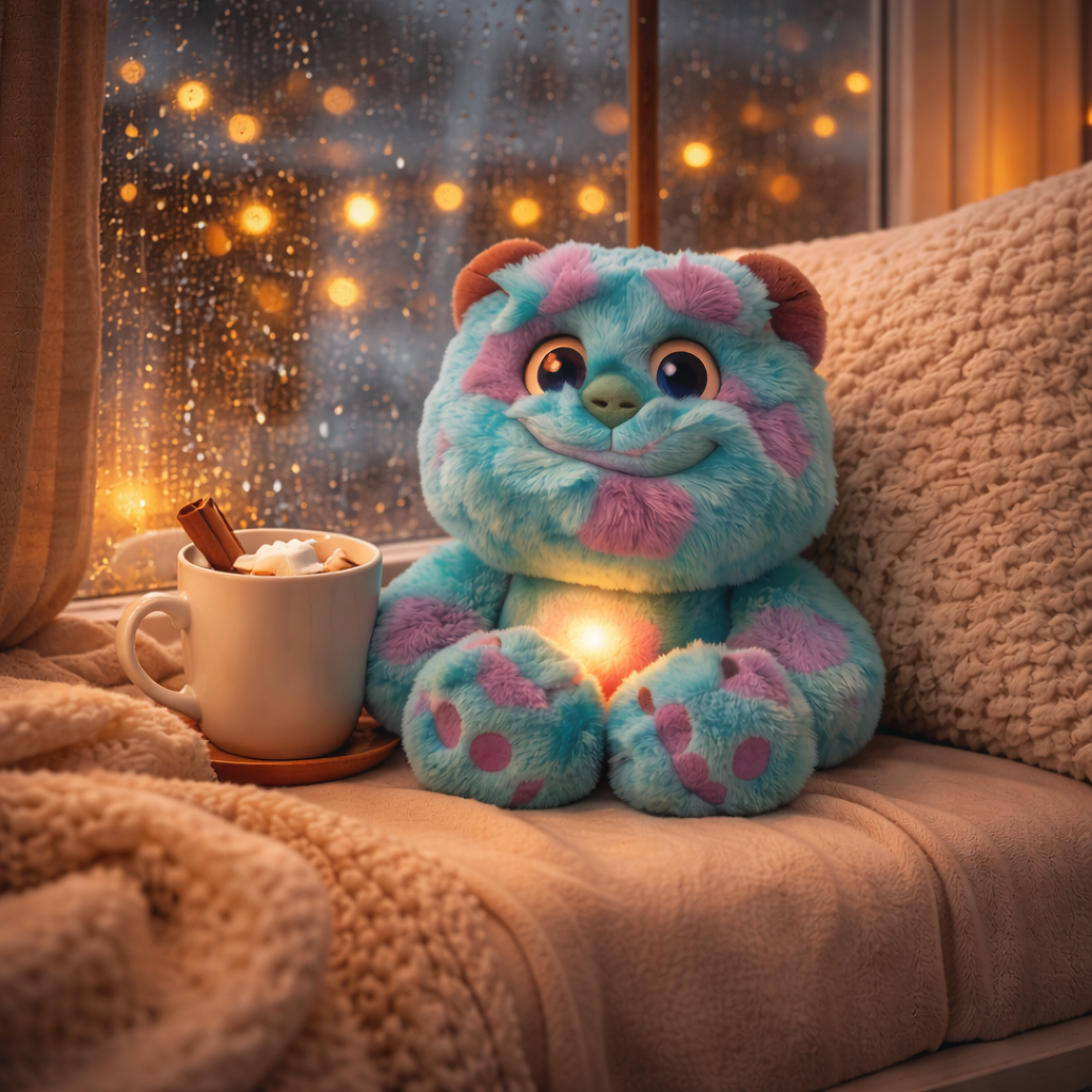 Monsters Inc breathing plush presented as a comforting gift for kids
