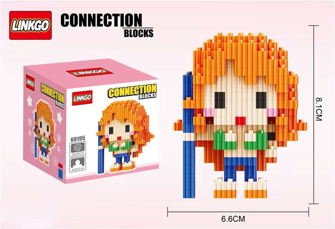 Nami-style brick figure built as a cute mini model