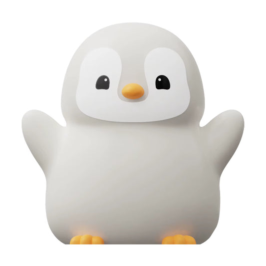 Cute penguin nursery night light made for kids and toddlers
