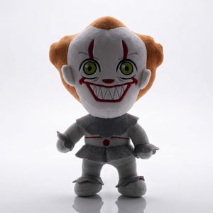 16cm Pennywise IT clown plush toy, full front view on white background
