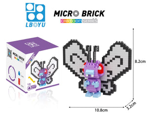 Pokémon brick set displayed with its packaging box