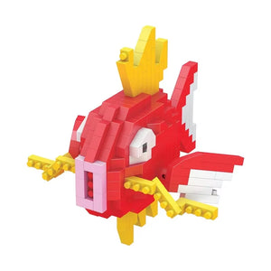 Pokémon brick figures used as playful desk decor