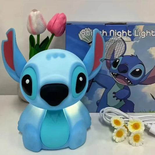 Stitch night light USB touch lamp with a soft glowing light