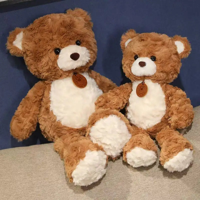 Handmade soft teddy bear plush presented as a thoughtful gift