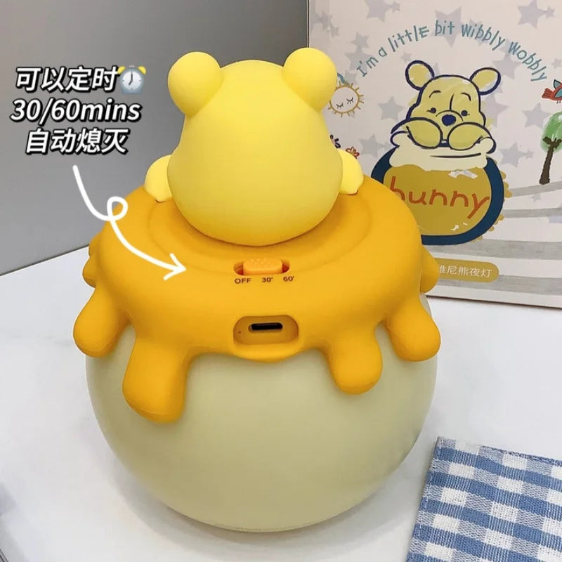 Winnie the Pooh night light used in a bedroom for gentle nighttime lighting