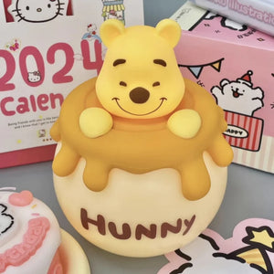 Winnie the Pooh night light providing a calming bedside glow at night