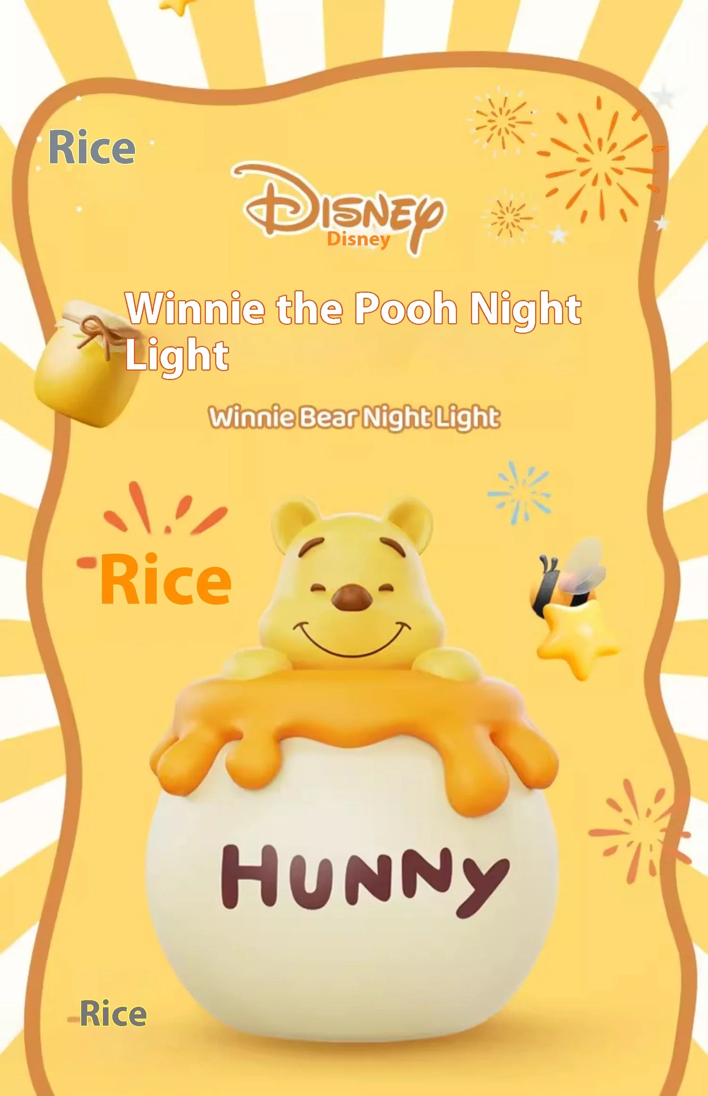 Winnie the Pooh night light used as a comforting sleep companion